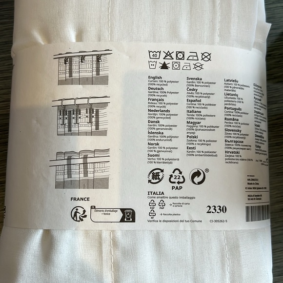 Ikea Rosenrobinia sheer curtain panel brand new in packaging - Picture 3 of 3
